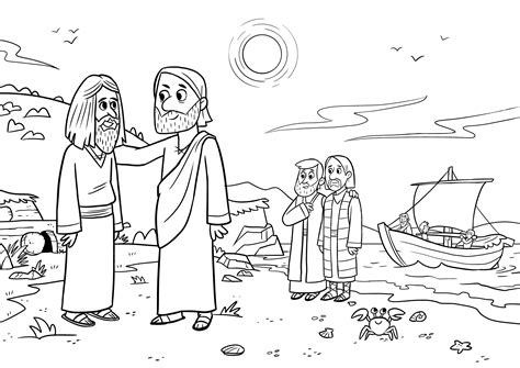 Jesus Casts Out Demons Coloring Page