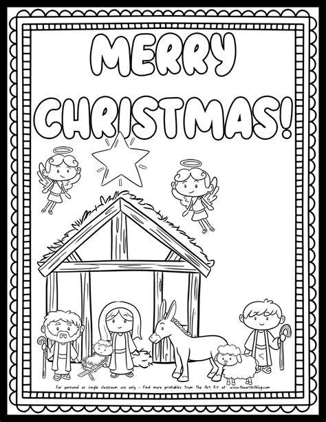 Jesus Christmas Coloring Page