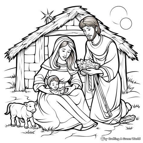 Jesus Christmas Coloring Pages