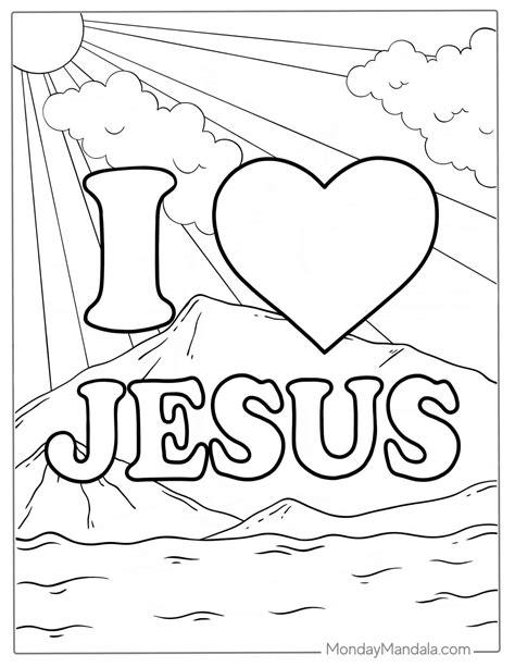 Jesus Color Pages