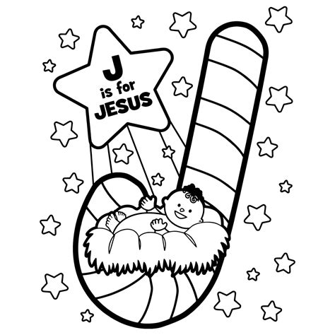 Jesus Coloring Pages Christmas