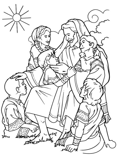 Jesus Coloring Pages Lds