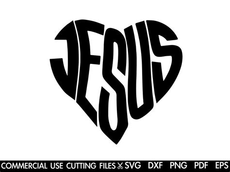 Divine Love Unleashed: Embrace the Grace of Jesus' Heart through Our Exquisite Jesus Heart SVG Design