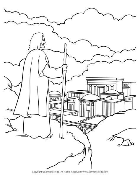 Jesus Is Tempted Coloring Page
