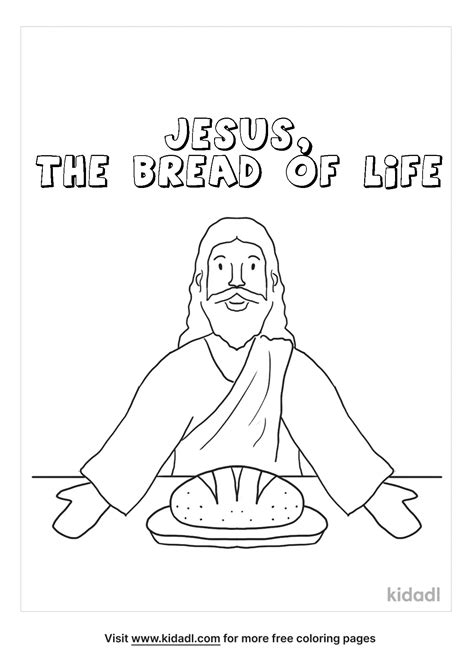 Jesus Is The Bread Of Life Coloring Pages