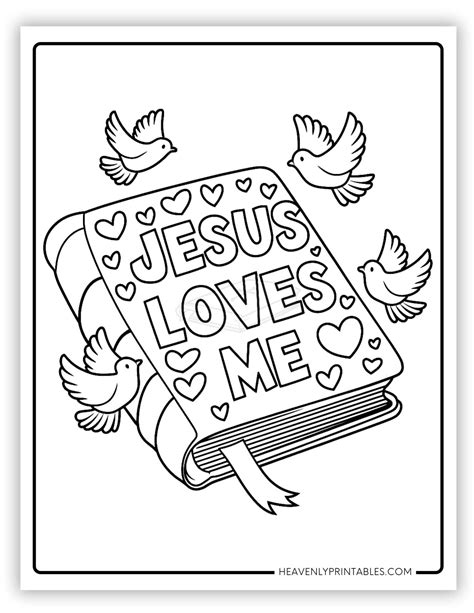 Jesus Loves Me Coloring Sheets