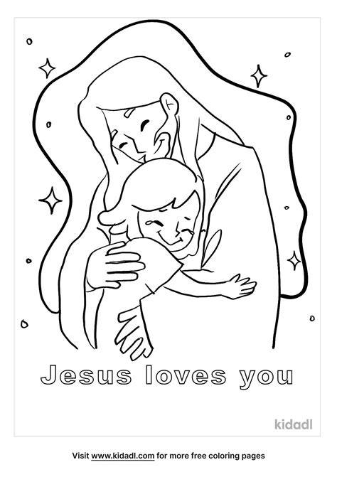 Jesus Loves You Coloring Sheet