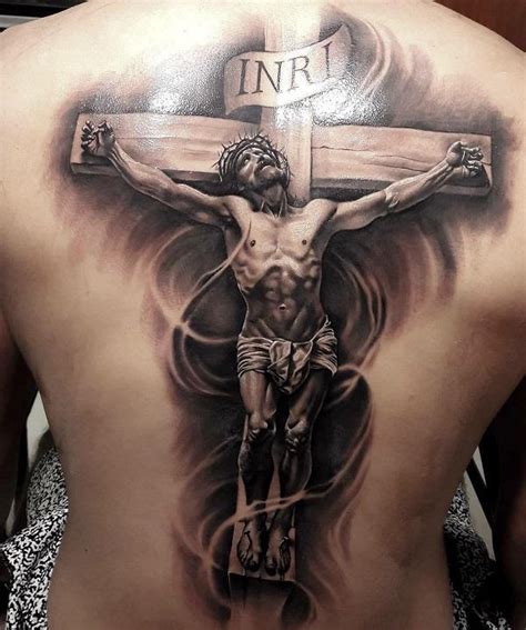 Jesus Tattoo Back
