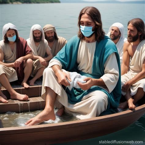 Jesus Wearing A Mask Images