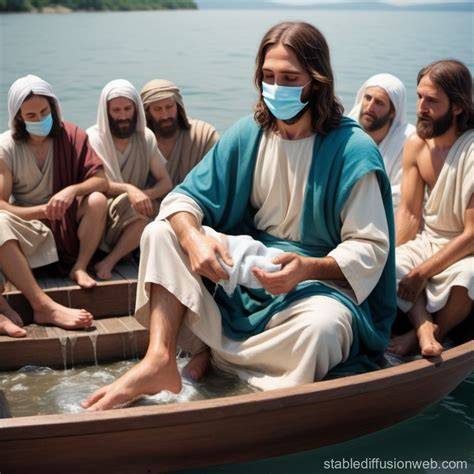Jesus Wearing Mask Coronavirus