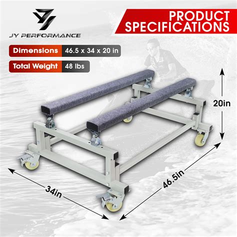 Jet Ski Dolly Dimensions Table