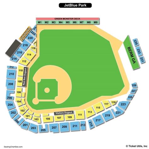 Jetblue Park Seating Map Two Birds Home
