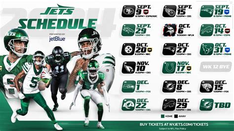 New York Jets 2014 Season Schedule New york