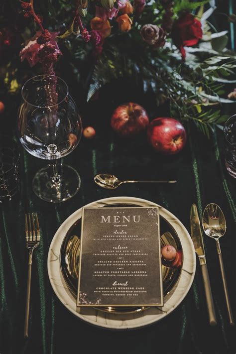 Jewel-Toned Wedding Table Setting Inspiration