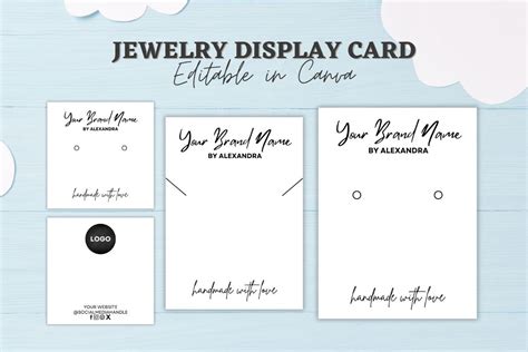 Jewelry Display Card Template