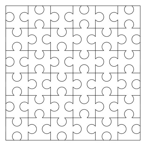 Jigsaw Puzzle Printable Template