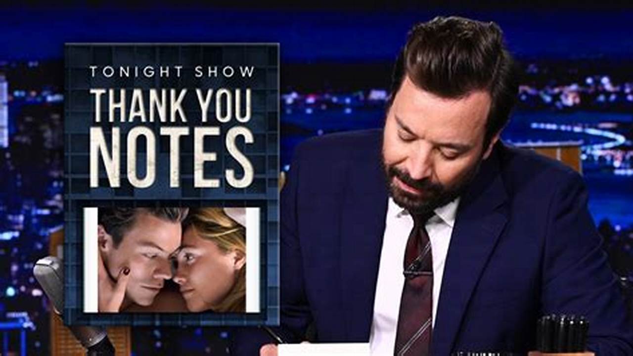 Jimmy Fallon Thank You Notes 2024