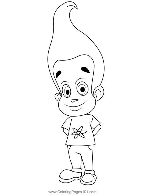 Jimmy Neutron Coloring Pages
