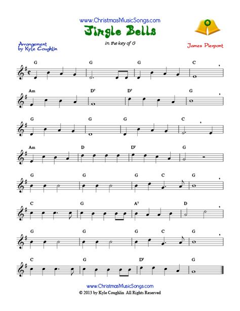 Jingle Bells Sheet Music Printable