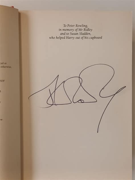 Jk Rowling Signature