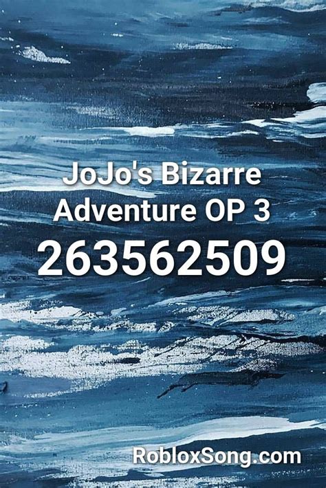 JoJo\'s Bizarre Adventure OP 3 Roblox ID - Roblox music codes 