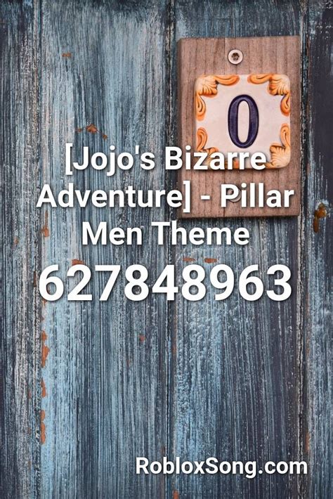 JoJo\'s Bizarre Adventure- Awaken(Pillar Men Theme) Roblox ID