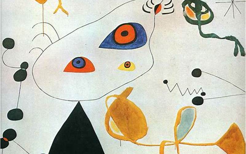 Joan Miró'S 'Woman And Bird In The Night'