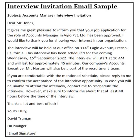 Job Interview Invitation: Email & Letter Samples In English