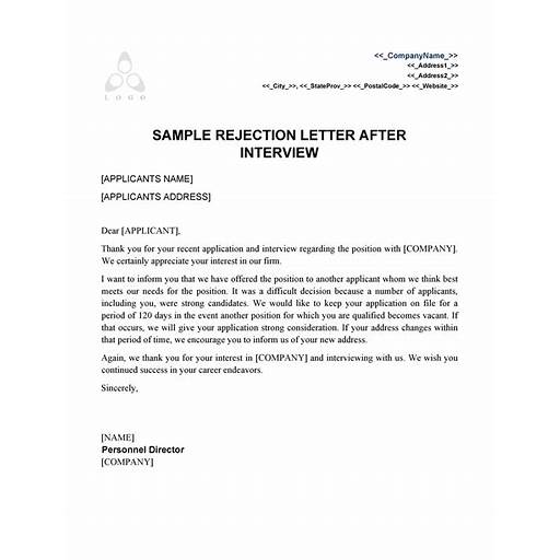 Job Rejection Letter in Indonesia