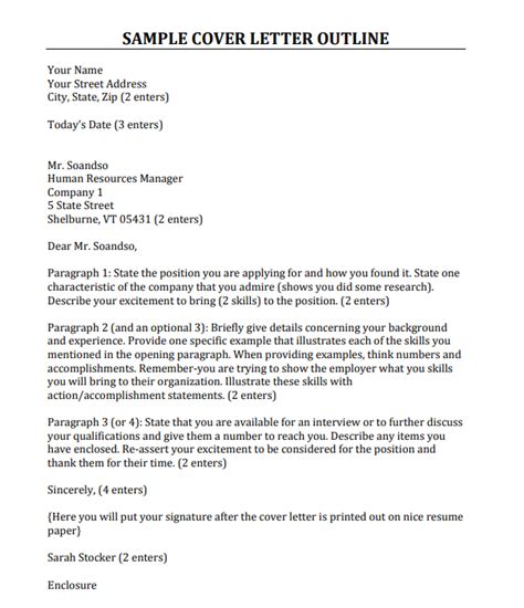Job Cover Letter Template Pdf