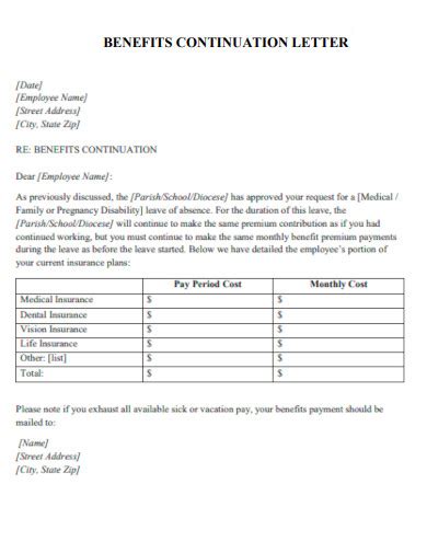 Job Protection and Benefits Continuation