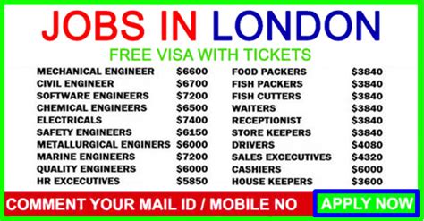 Job Vacancies In London For Freshers
