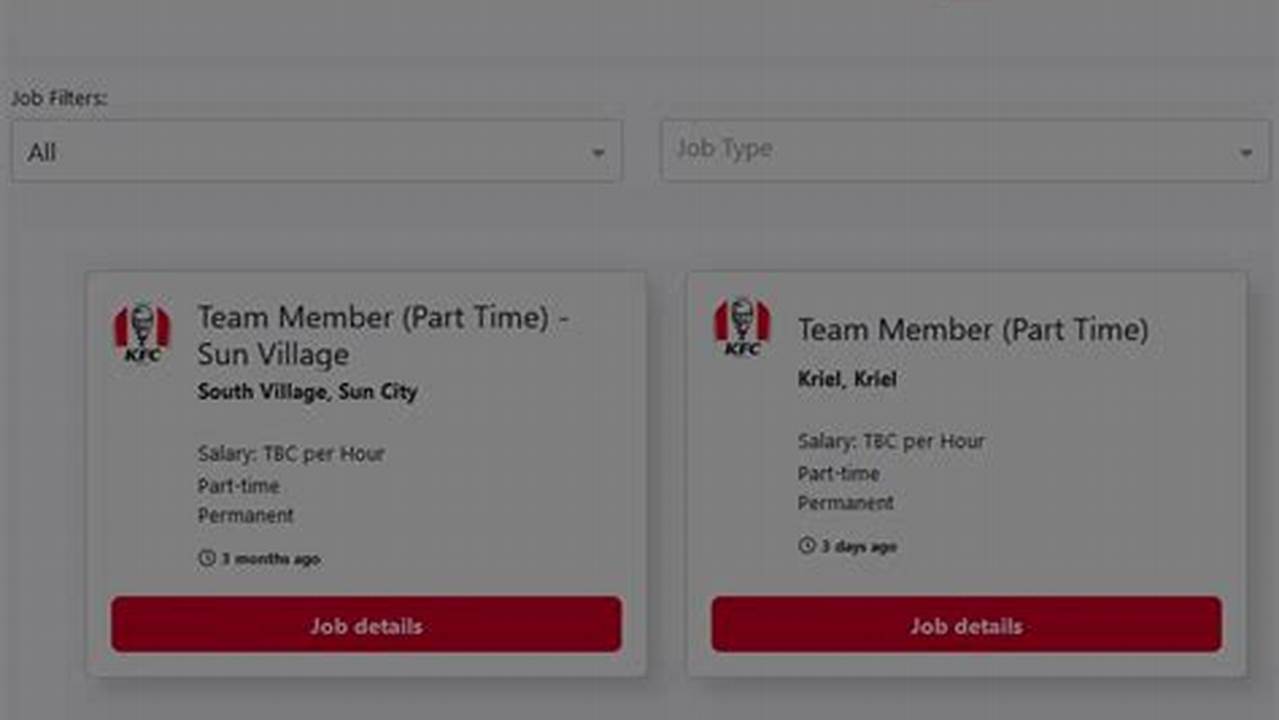 Jobjack Kfc Application Form 2024