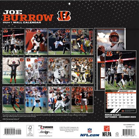 Joe Burrow Calendar