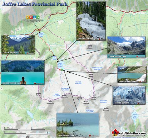 Joffre Lakes trail map