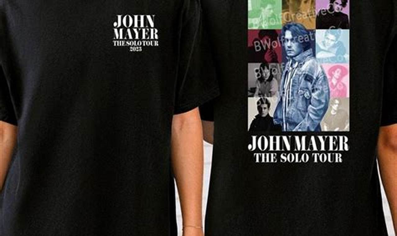 John Mayer Solo Tour Merch 2024