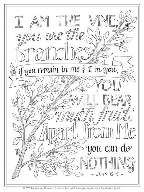 John 15 Coloring Pages
