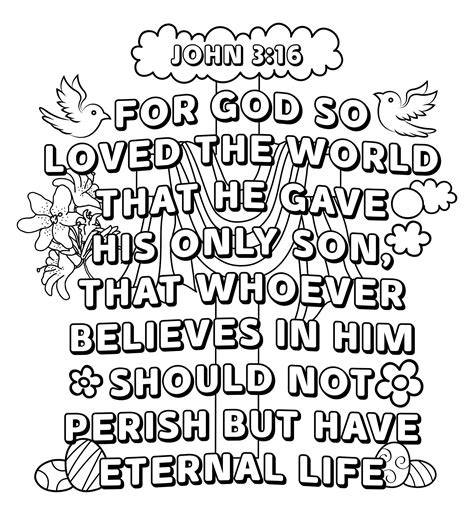 John 3 16 Coloring Pages