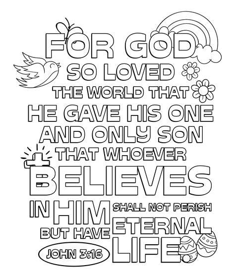 John 316 Coloring Page