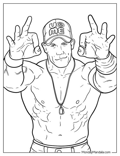 John Cena Coloring Pages Printable