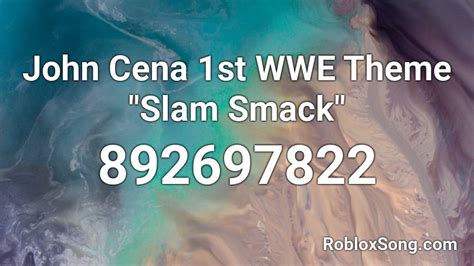 John Cena Wwe Theme Roblox ID