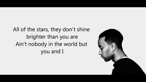 John Legend You and I lyrics