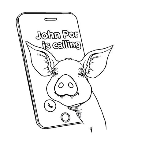 John Pork Coloring Page