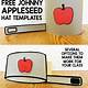 Johnny Appleseed Pot Hat Template