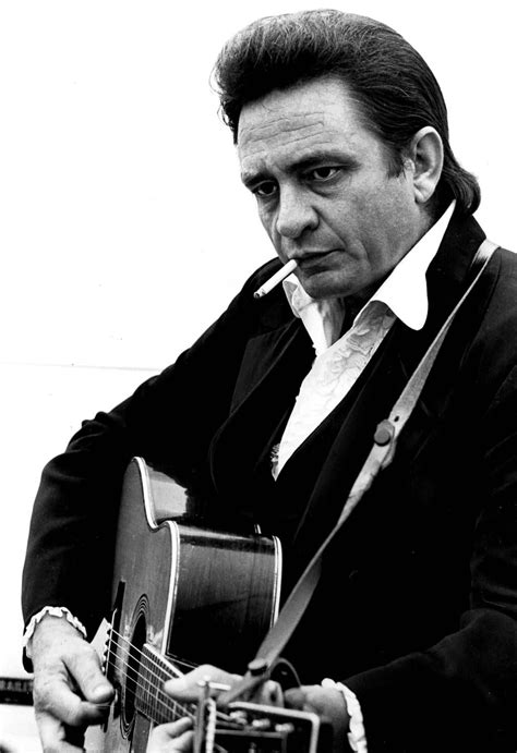 Johnny Cash on guitar