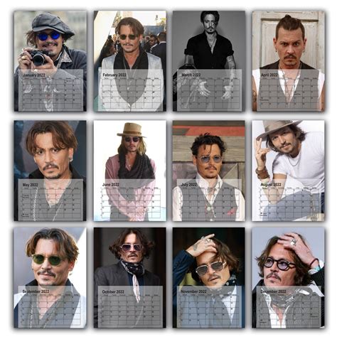 Johnny Depp Calendar