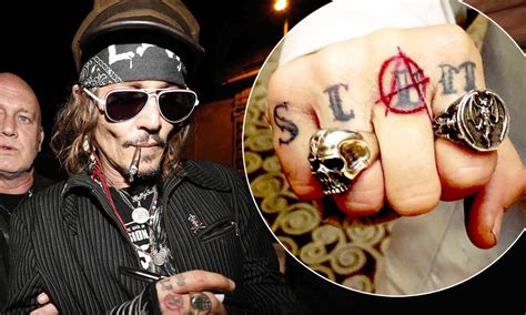 Johnny Depp Hand Tattoo