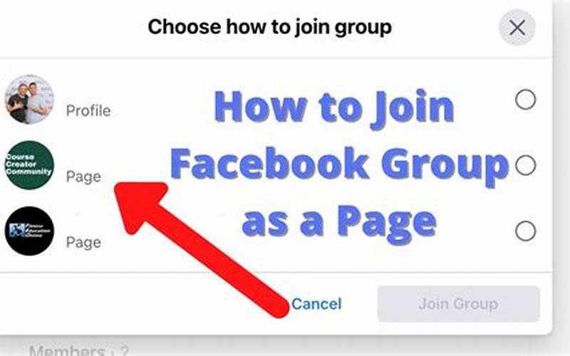 Join Group Facebook