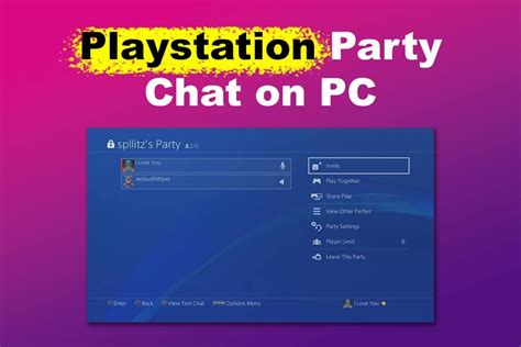 Join PlayStation Party Chat on PC