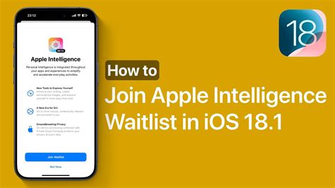Join the Apple Intelligence Waitlist